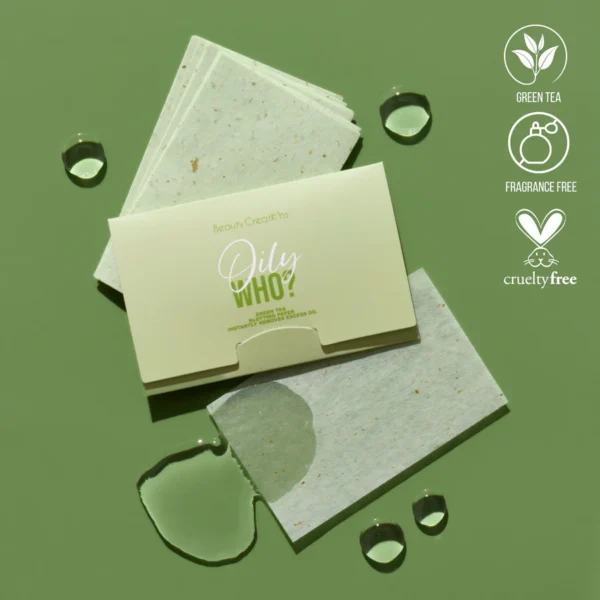 OILY WHO? TE VERDE BLOTTING PAPER