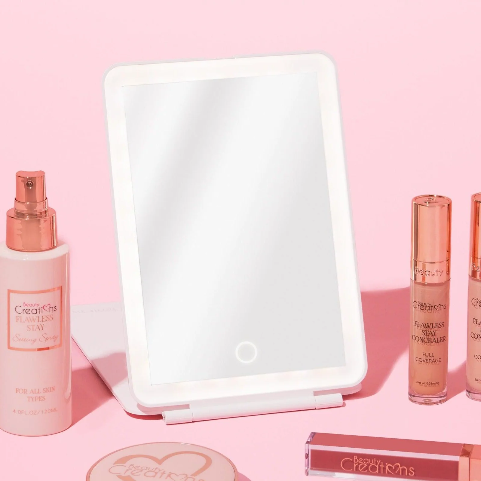 ON THE GO MINI LED MIRROR WHITE