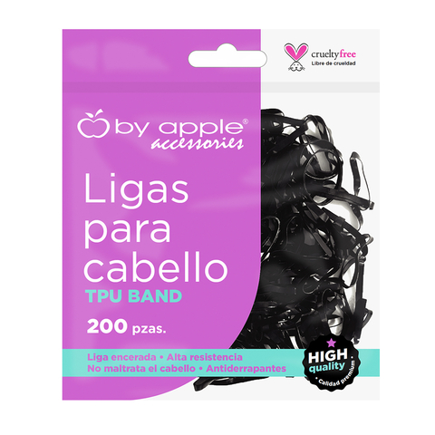 LIGAS PARA CABELLO NEGRAS